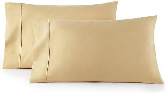 HC Collection King Pillow Cases Set of 2- Microfiber, Extra Soft Pillowcases - Easy Care & Machine Washable - White