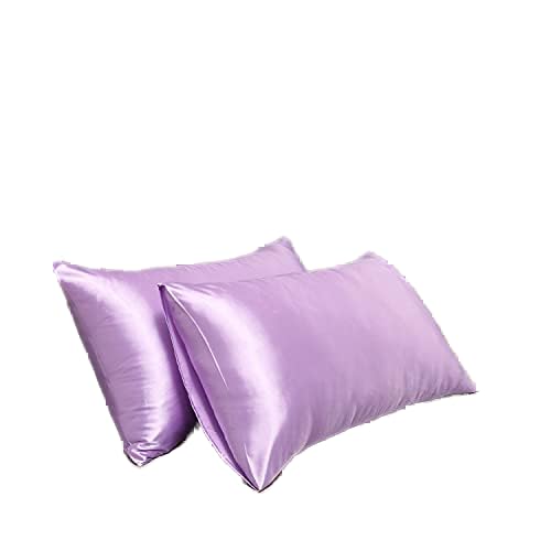 Satin Pillowcase for Hair and Skin Queen, Silky Pillowcase 20x30 Inches - Set of 2 with Envelope Closure, Similar to Silk Pillow Cases, Gifts for Women Men