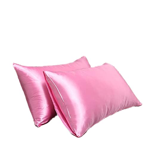 Satin Pillowcase for Hair and Skin Queen, Silky Pillowcase 20x30 Inches - Set of 2 with Envelope Closure, Similar to Silk Pillow Cases, Gifts for Women Men