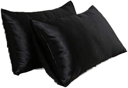 Satin Pillowcase for Hair and Skin Queen, Silky Pillowcase 20x30 Inches - Set of 2 with Envelope Closure, Similar to Silk Pillow Cases, Gifts for Women Men