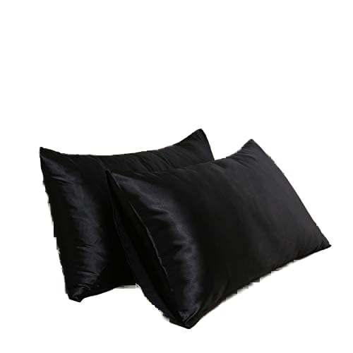 Satin Pillowcase for Hair and Skin Queen, Silky Pillowcase 20x30 Inches - Set of 2 with Envelope Closure, Similar to Silk Pillow Cases, Gifts for Women Men