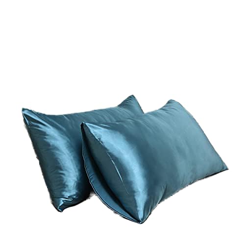 Satin Pillowcase for Hair and Skin Queen, Silky Pillowcase 20x30 Inches - Set of 2 with Envelope Closure, Similar to Silk Pillow Cases, Gifts for Women Men