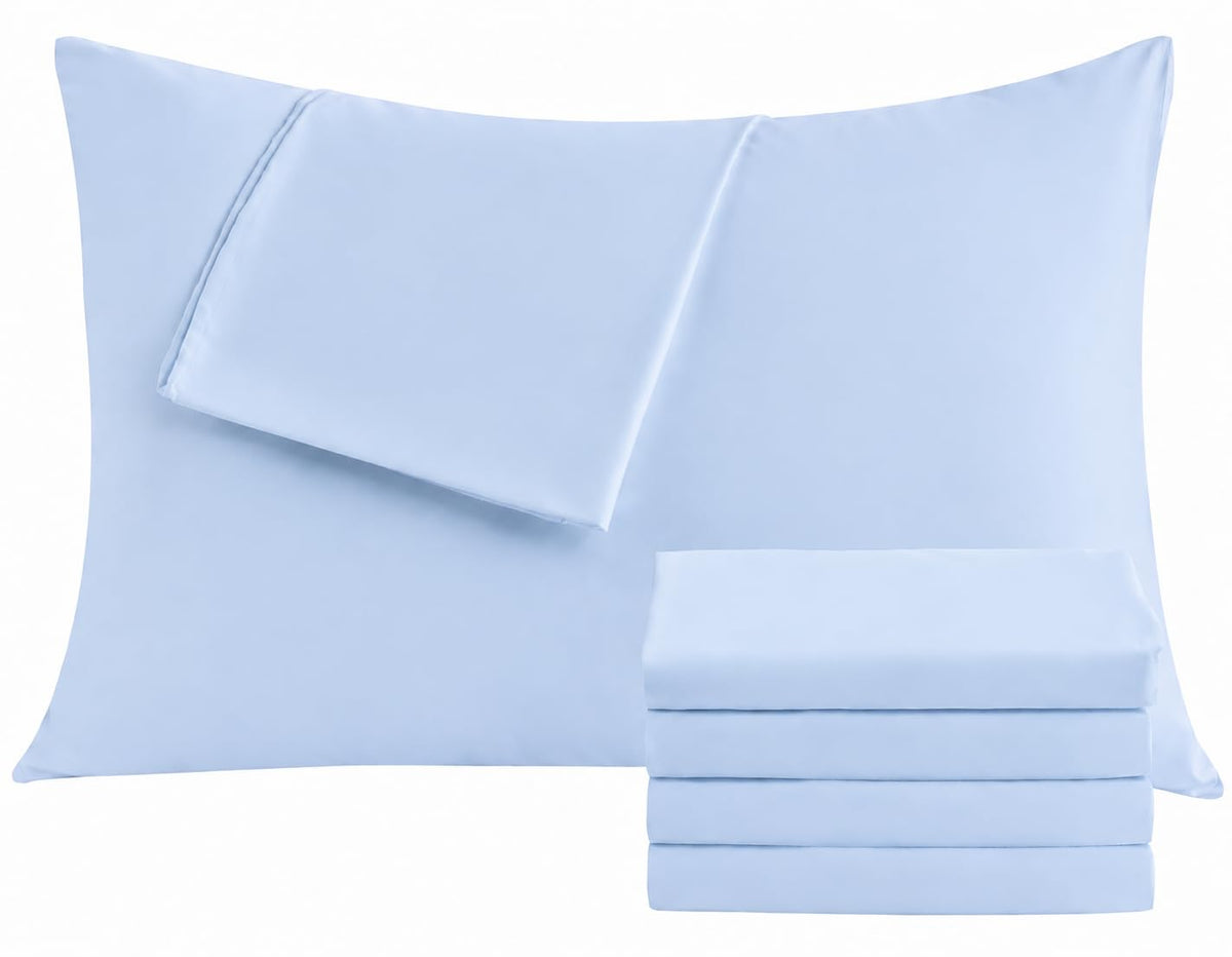 CULVE White Pillow Cases King 4 Pack, Microfiber Pillowcase, 20x36
