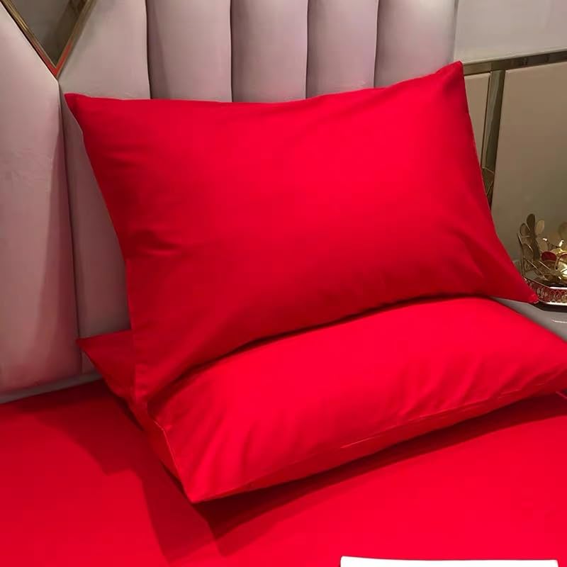 Satin Pillowcase for Hair and Skin Queen, Silky Pillowcase 20x30 Inches - Set of 2 with Envelope Closure, Similar to Silk Pillow Cases, Gifts for Women Men