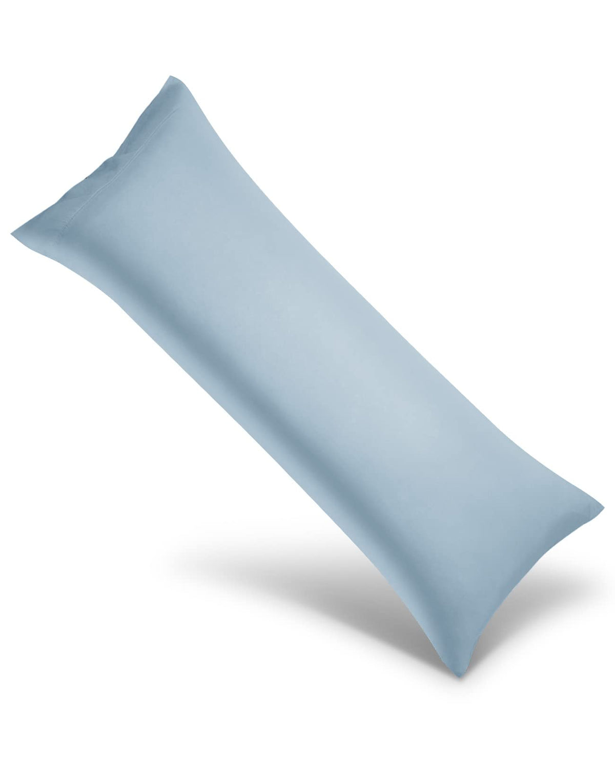 WishSmile Body Cooling Pillowcase Long Pillow Case Breathable Cool Silky Soft Rayon Derived from Bamboo Fabric, Hair and Skin Friendly, Dark Grey, 1 Pack, 20x54IN