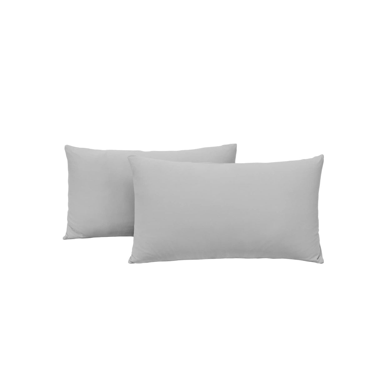 N&Y HOME 2-Pack Jersey Knit Pillow Cases Standard/Queen, White