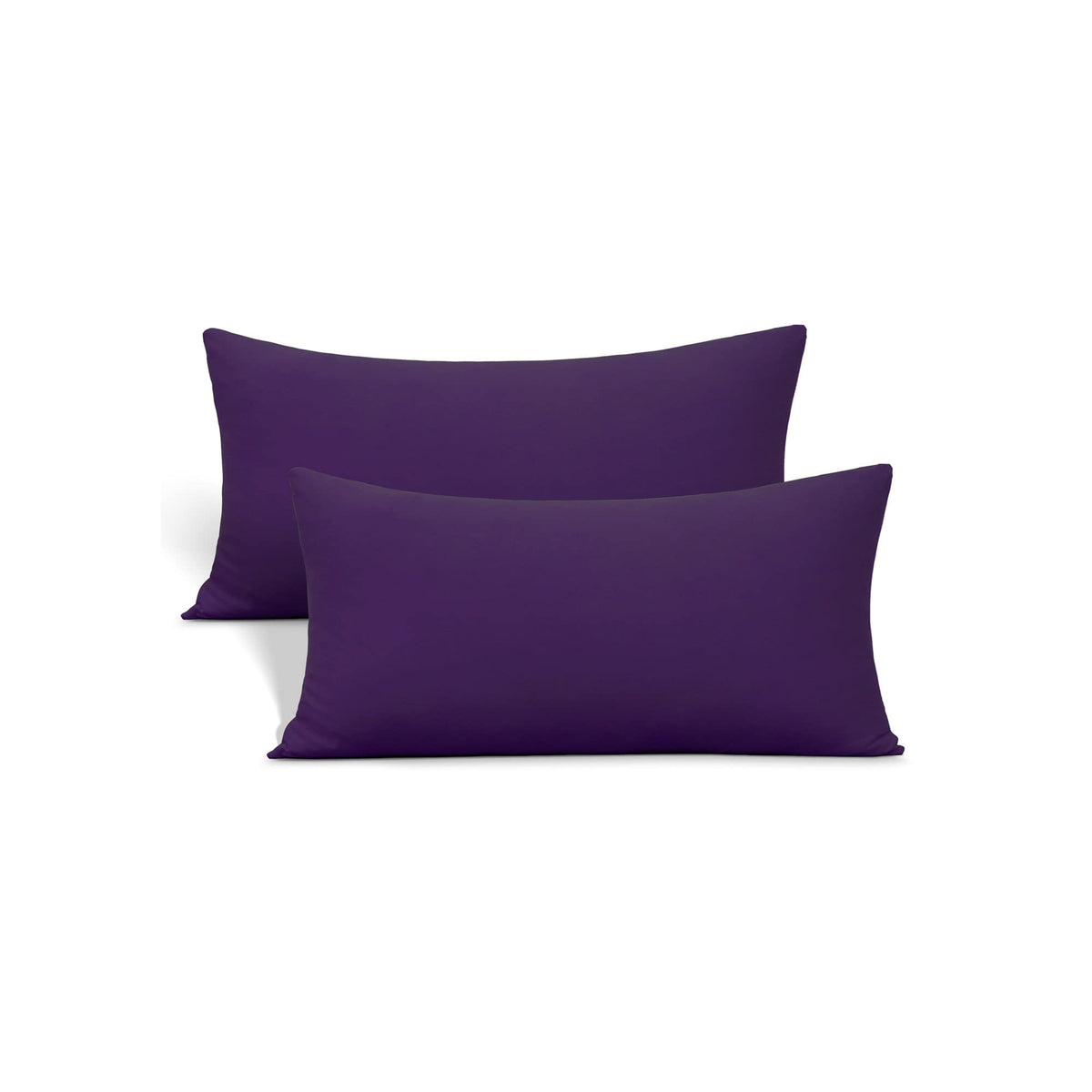 N&Y HOME 2-Pack Jersey Knit Pillow Cases Standard/Queen, White