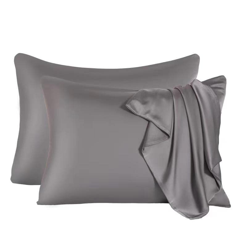 Mulberry Silk Pillowcase for Hair and Skin,Cooling Silk Pillow Case with Hidden Zipper,Allergen Proof Dual Sides Soft Breathable Smooth Silk Pillow Cover for Women (Violet, Toddler)