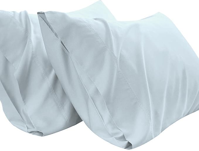 TBM Oversize Pillow Case White King Extra Large Fits Even The Fluffiest Pillows Including The Pancake Pillow Sleeve Style Extra Tall Pillowcase 100% Egyptian Cotton 600 Thread Count