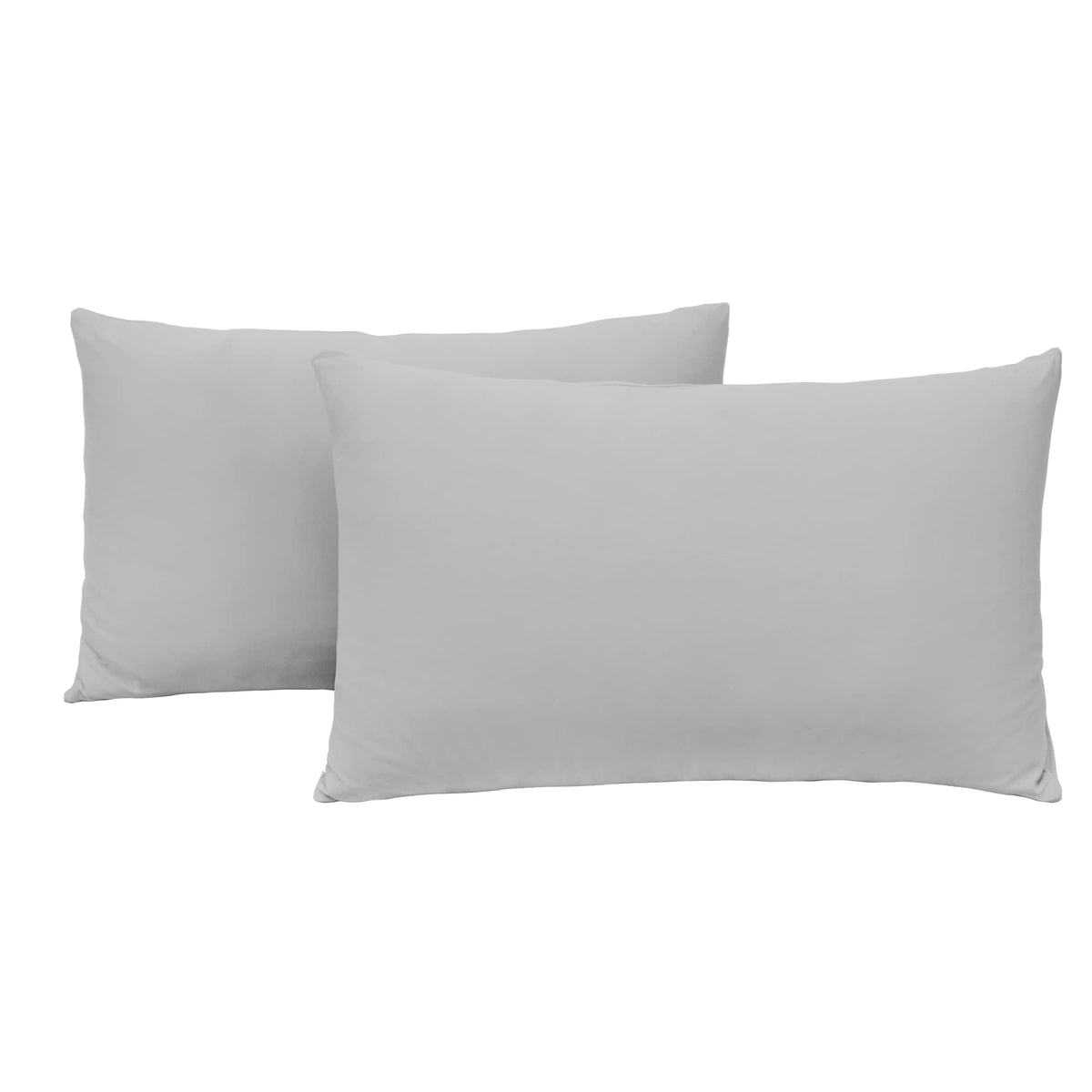 N&Y HOME 2-Pack Jersey Knit Pillow Cases Standard/Queen, White