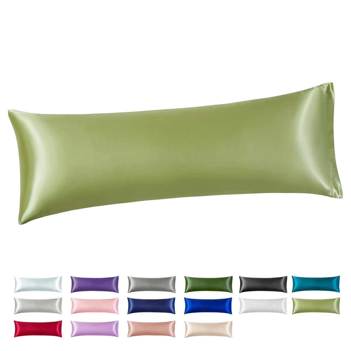 Silk Like Satin Pillowcase Standard Size, Royal Blue, 2 Pack, 20x26 Inches