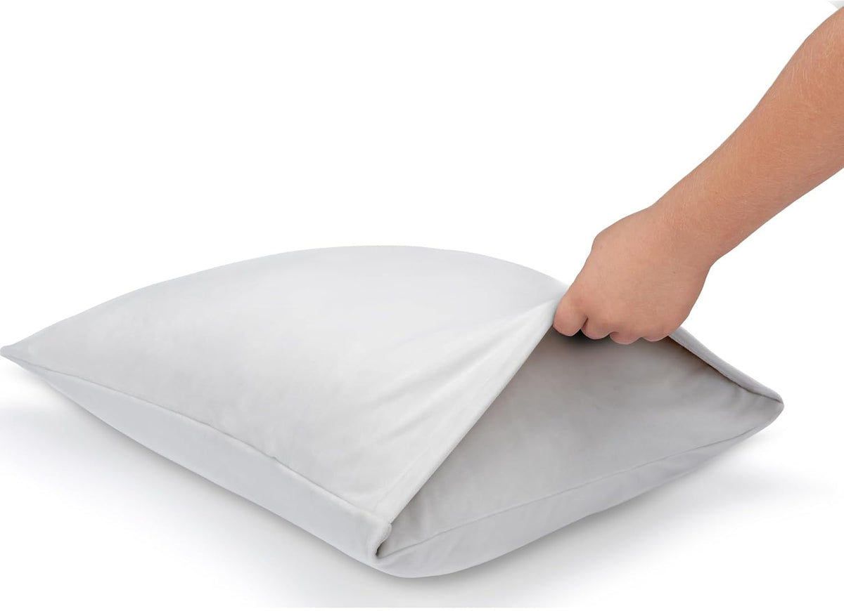 SquishPillow by Original Squishmallows Standard Pillowcase - Ultra Soft Light “Solid Slumber - Grey”