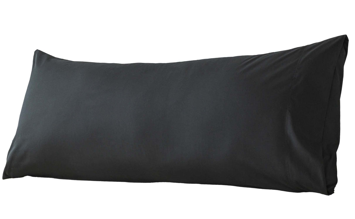 WhatsBedding Body Pillow Cover Cotton, Envelope Closure, Grey, 20x54