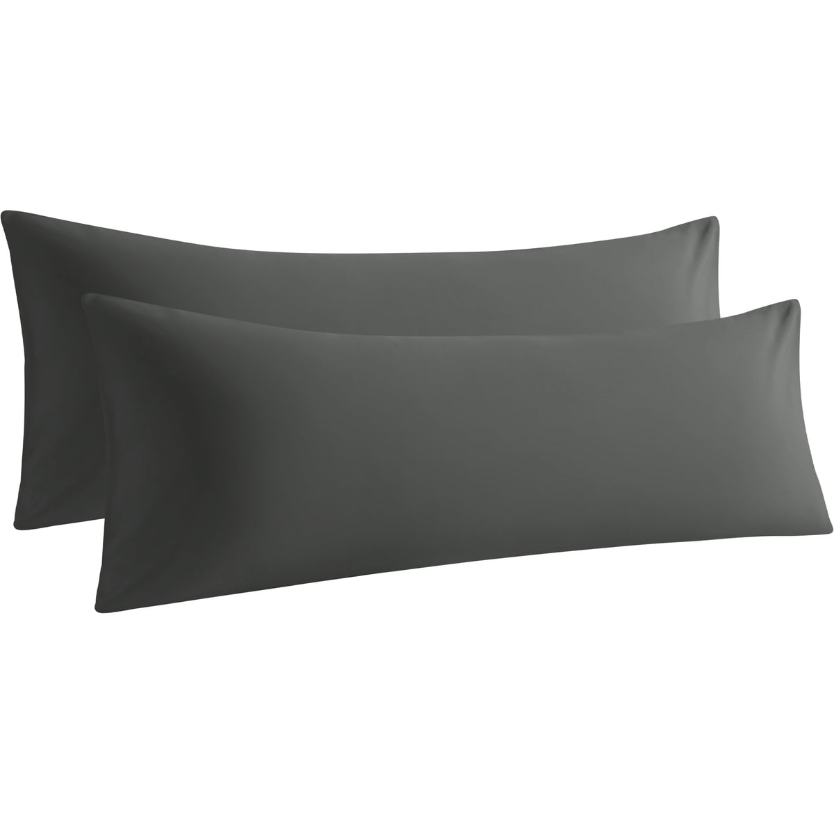 Microfiber King Pillowcases, 2 Pack, 20x36 Inch, Black