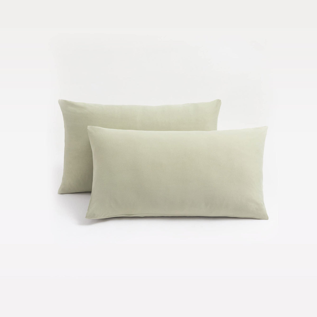 N&Y HOME 2-Pack Jersey Knit Pillow Cases Standard/Queen, White