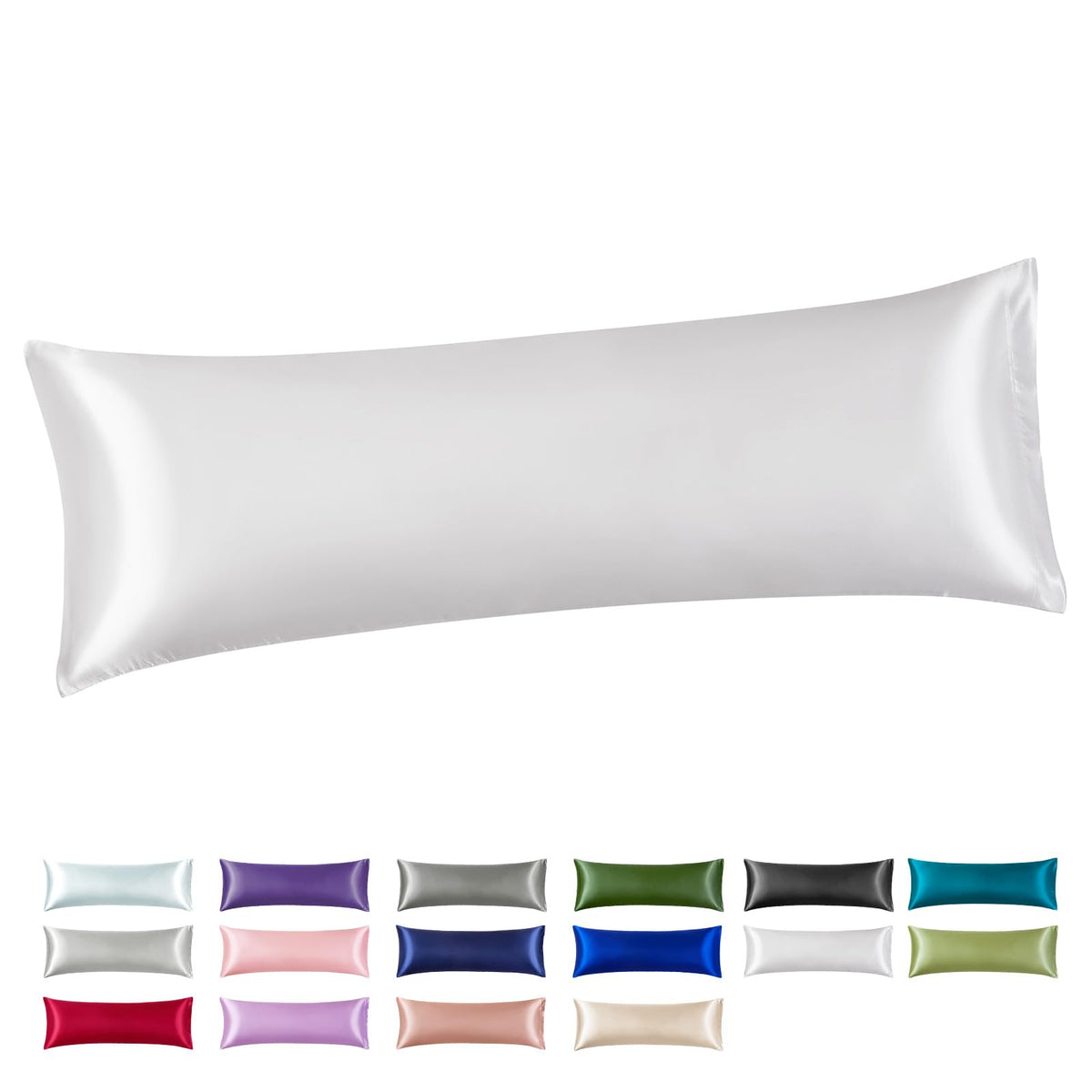 Silk Like Satin Pillowcase Standard Size, Royal Blue, 2 Pack, 20x26 Inches