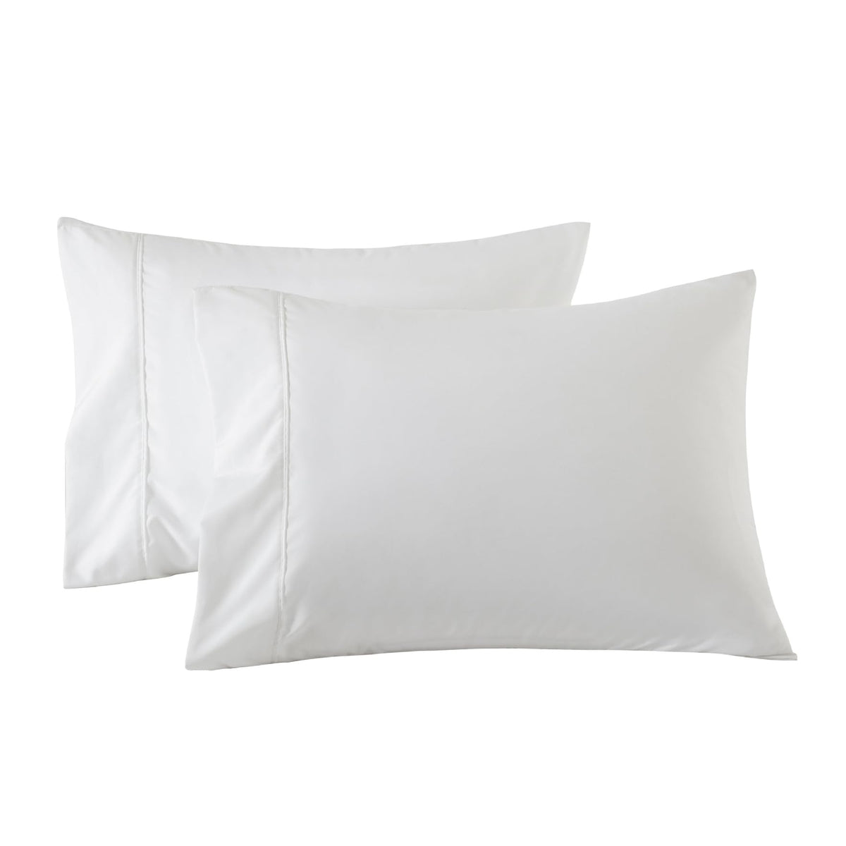 WINLIFE Standard Pillowcases Set of 2 100% Egyptian Cotton, Bright White