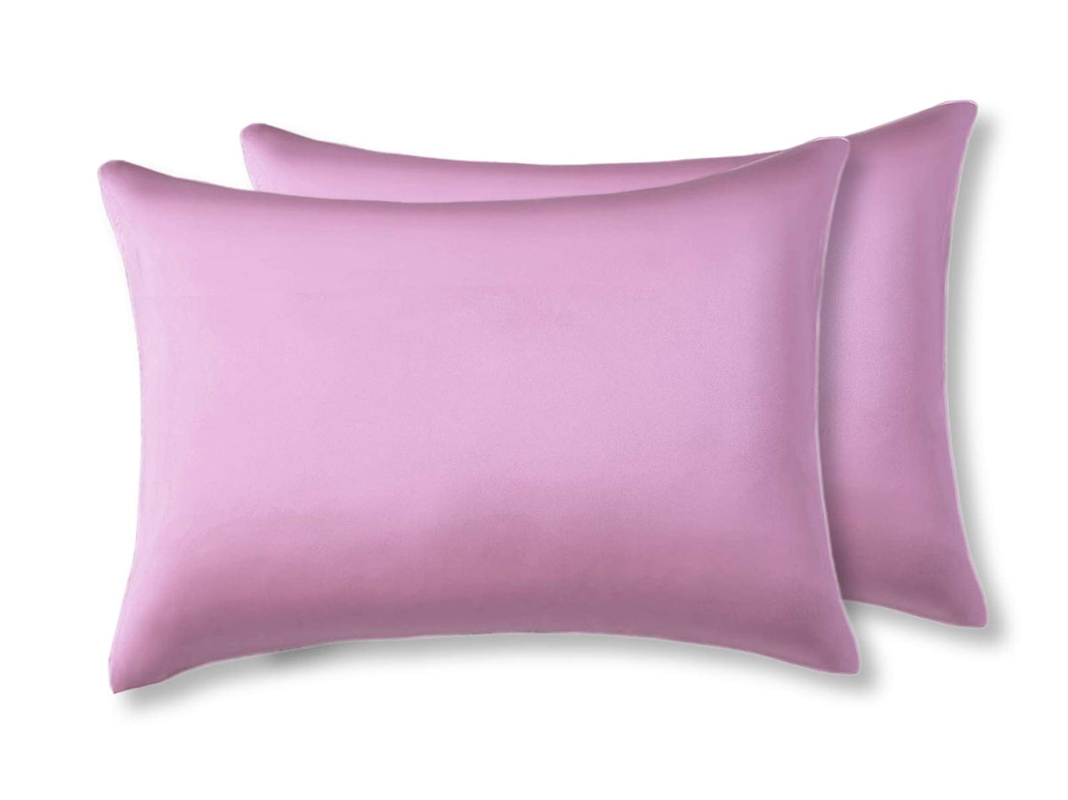 100% Silk Pillow Cases 2 Pack, Mulberry Silk Pillowcase for Hair and Skin with Hidden Zipper, Soft Breathable Smooth Cooling Silk Pillowcase for Sleeping Women (White, Standard)