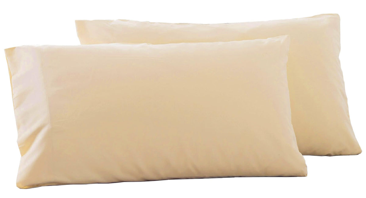 Microfiber Queen Bed Pillowcases 2 Pack, Super Soft Bed Pillow Covers Envelope Closure, Wrinkle, Fade and Stain Resistant, 20x30, Coffee