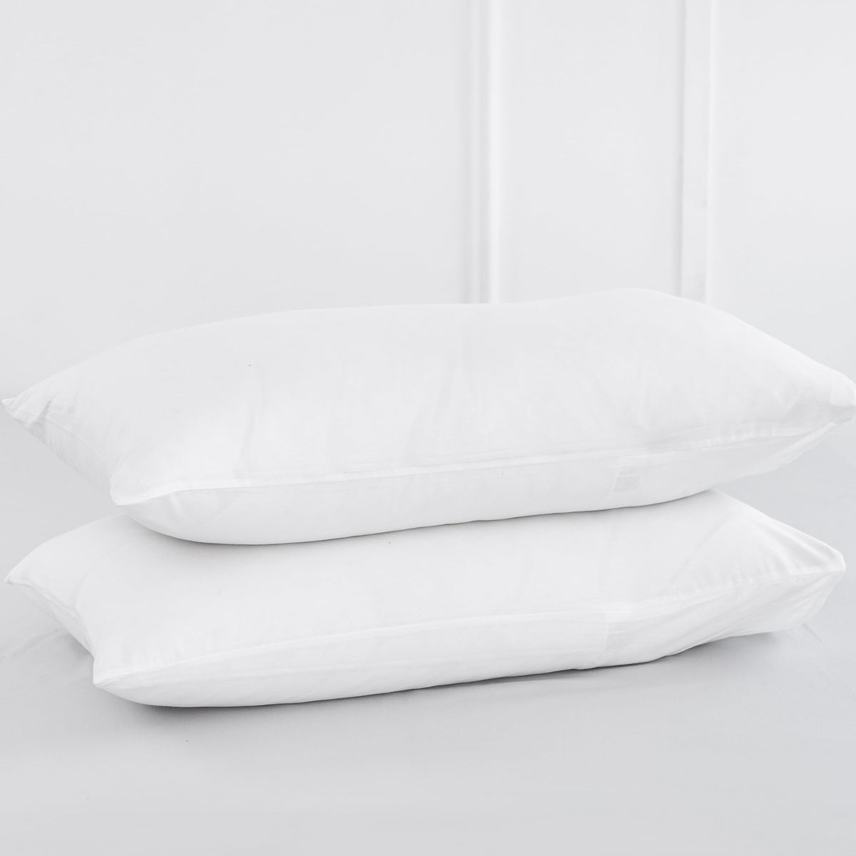 MOOMEE Pillowcase Set of 2 100% Washed Cotton Linen-Like King