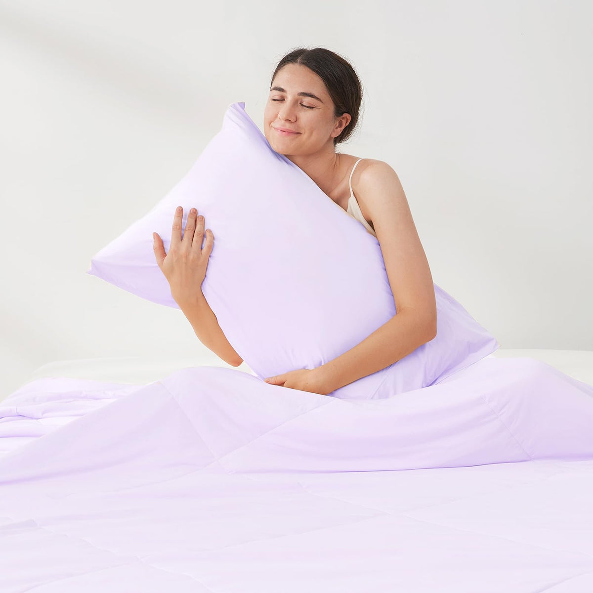 Cozy Bliss 2 Pack Cooling Pillow Cases, Queen 20" x 30", Blue