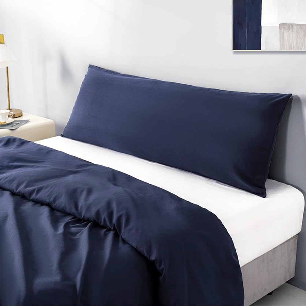 King Size Zipper Pillow Cases Set of 2,Dark Gray,20x36 Inches
