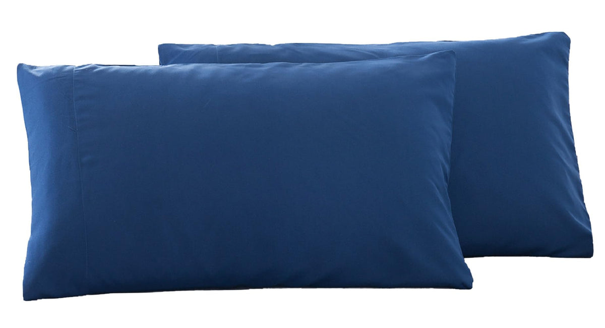 Microfiber Queen Bed Pillowcases 2 Pack, Super Soft Bed Pillow Covers Envelope Closure, Wrinkle, Fade and Stain Resistant, 20x30, Coffee