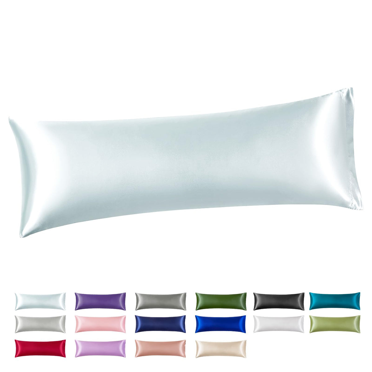 Silk Like Satin Pillowcase Standard Size, Royal Blue, 2 Pack, 20x26 Inches