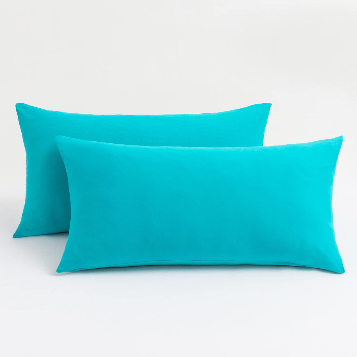 N&Y HOME 2-Pack Jersey Knit Pillow Cases Standard/Queen, White