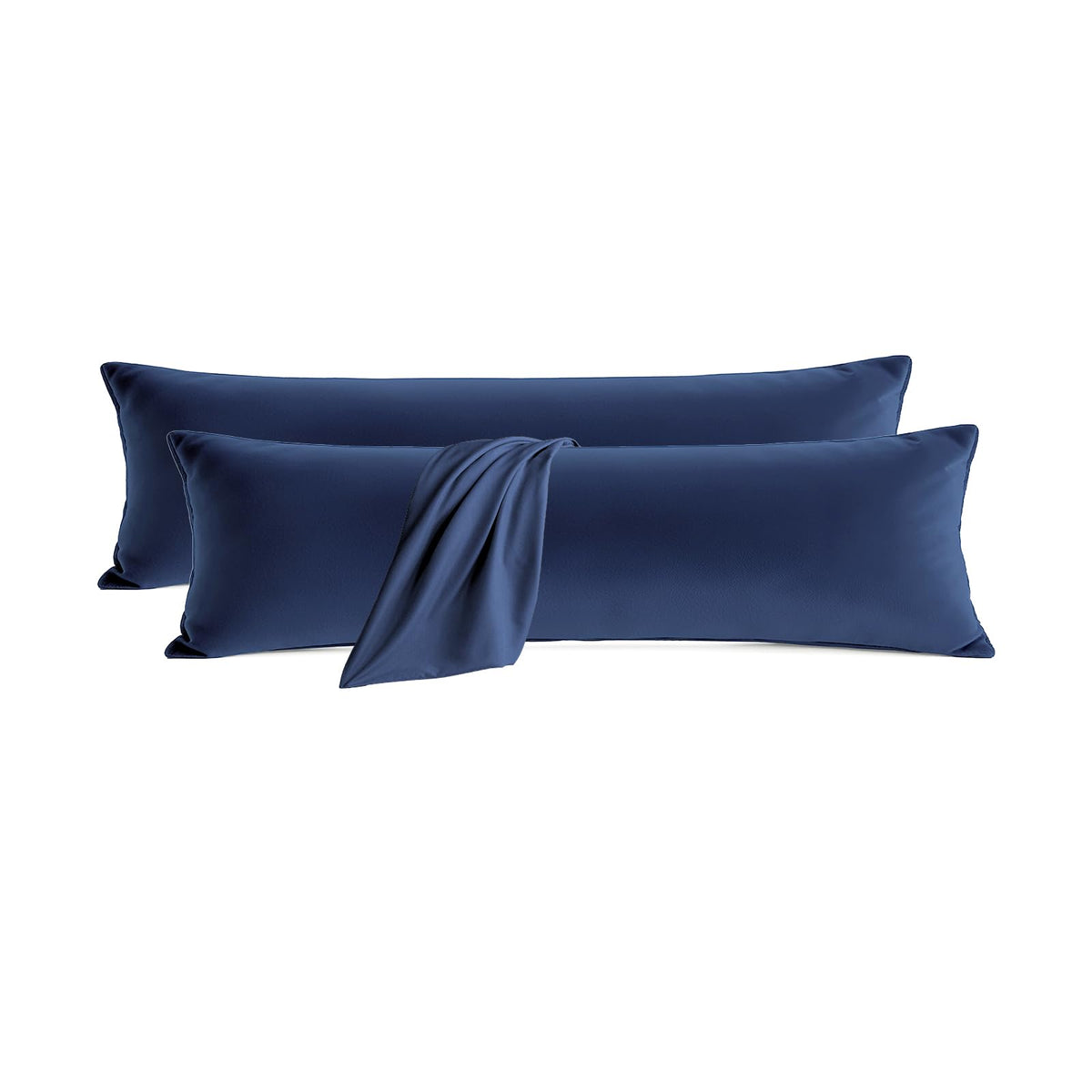 Set of 2 Brushed Microfiber Pillowcases 20x26 in Olive Green