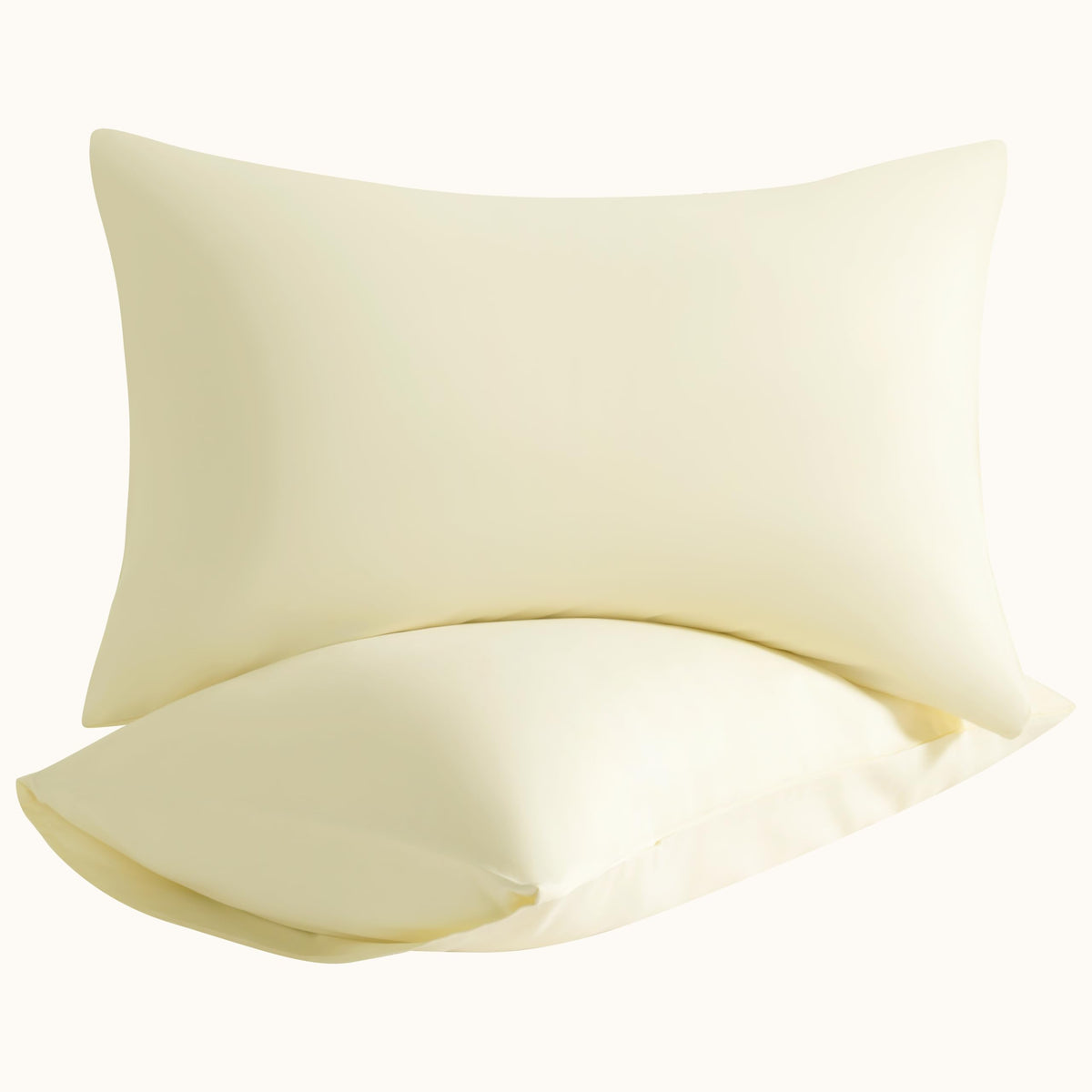Microfiber King Pillowcases, 2 Pack, 20x36 Inch, Black