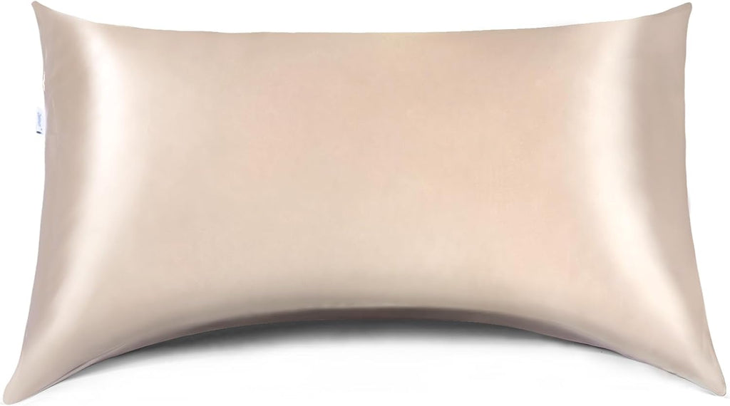 Curved Queen Pillow Case for Sider Sleeper, 20 x 30 Silky Cover with Zipper
