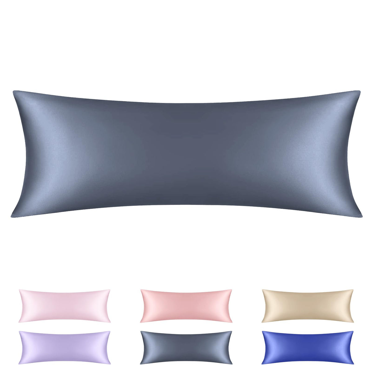 Lavender Purple Silk Satin Pillowcase Set of 2, Soft Satin Pillowcases for Women's Hair, Envelope Closure (20x26 Inches)