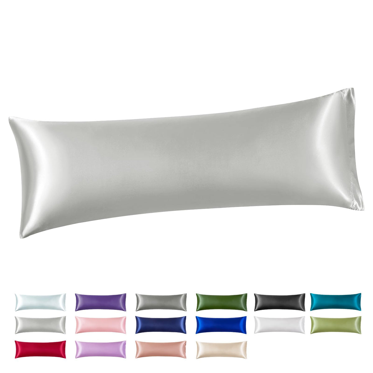 Silk Like Satin Pillowcase Standard Size, Royal Blue, 2 Pack, 20x26 Inches