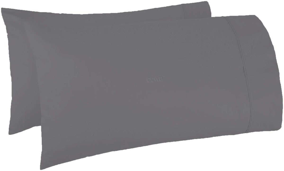 TBM Oversize Pillow Case White King Extra Large Fits Even The Fluffiest Pillows Including The Pancake Pillow Sleeve Style Extra Tall Pillowcase 100% Egyptian Cotton 600 Thread Count