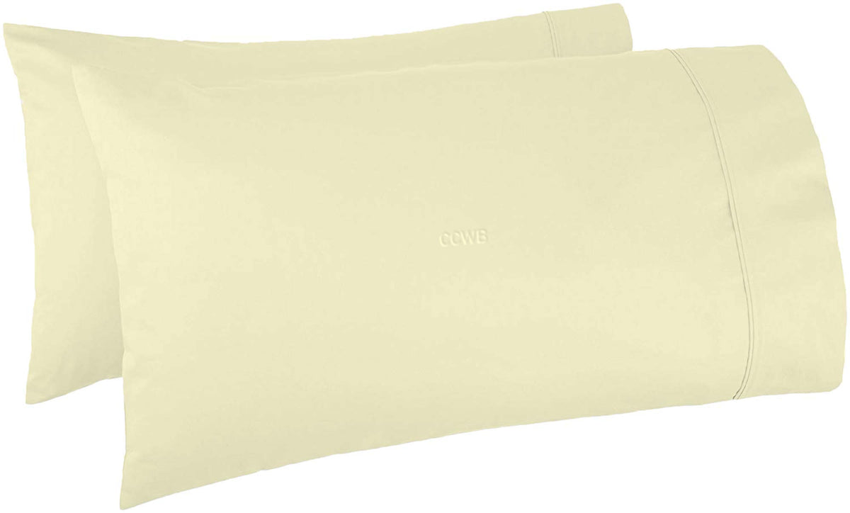 TBM Oversize Pillow Case White King Extra Large Fits Even The Fluffiest Pillows Including The Pancake Pillow Sleeve Style Extra Tall Pillowcase 100% Egyptian Cotton 600 Thread Count
