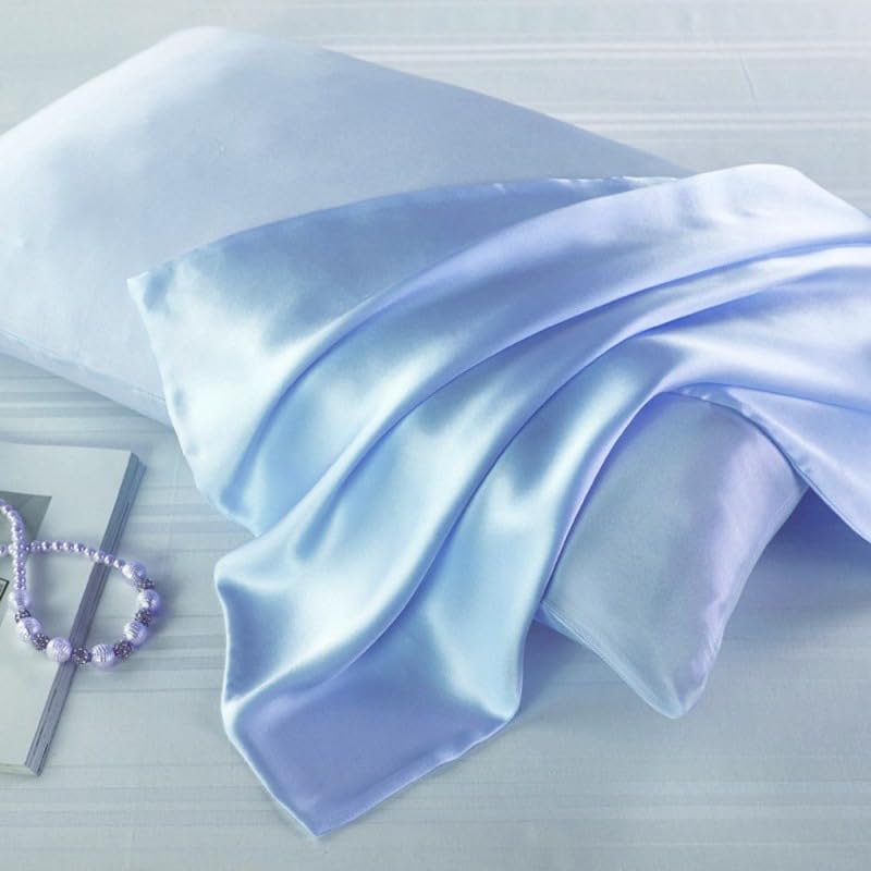Satin Pillowcase for Hair and Skin Queen, Silky Pillowcase 20x30 Inches - Set of 2 with Envelope Closure, Similar to Silk Pillow Cases, Gifts for Women Men