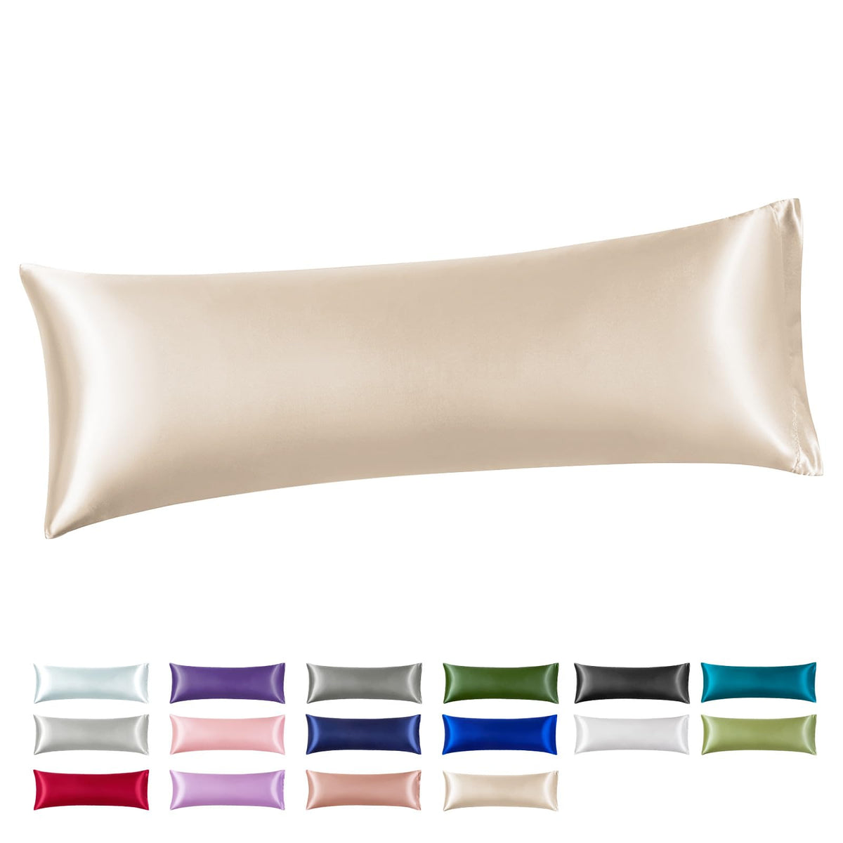 Silk Like Satin Pillowcase Standard Size, Royal Blue, 2 Pack, 20x26 Inches