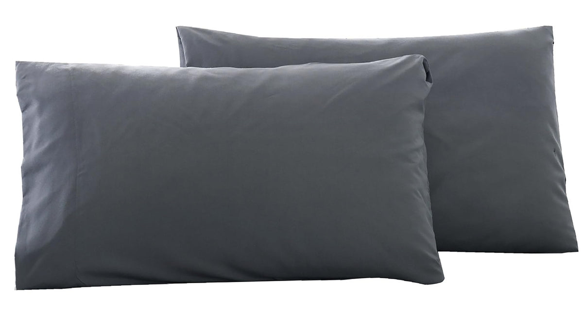 Microfiber Queen Bed Pillowcases 2 Pack, Super Soft Bed Pillow Covers Envelope Closure, Wrinkle, Fade and Stain Resistant, 20x30, Coffee