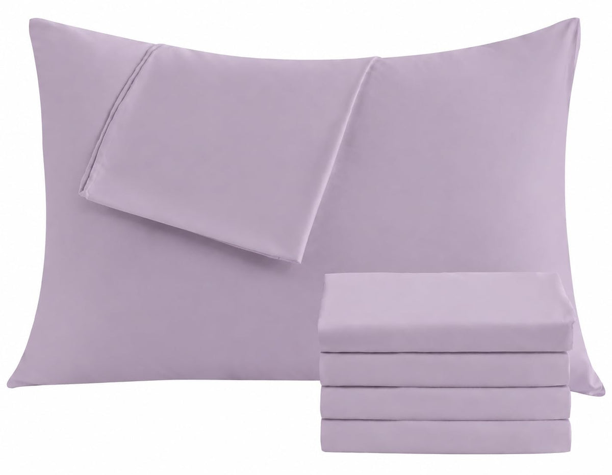 CULVE White Pillow Cases King 4 Pack, Microfiber Pillowcase, 20x36