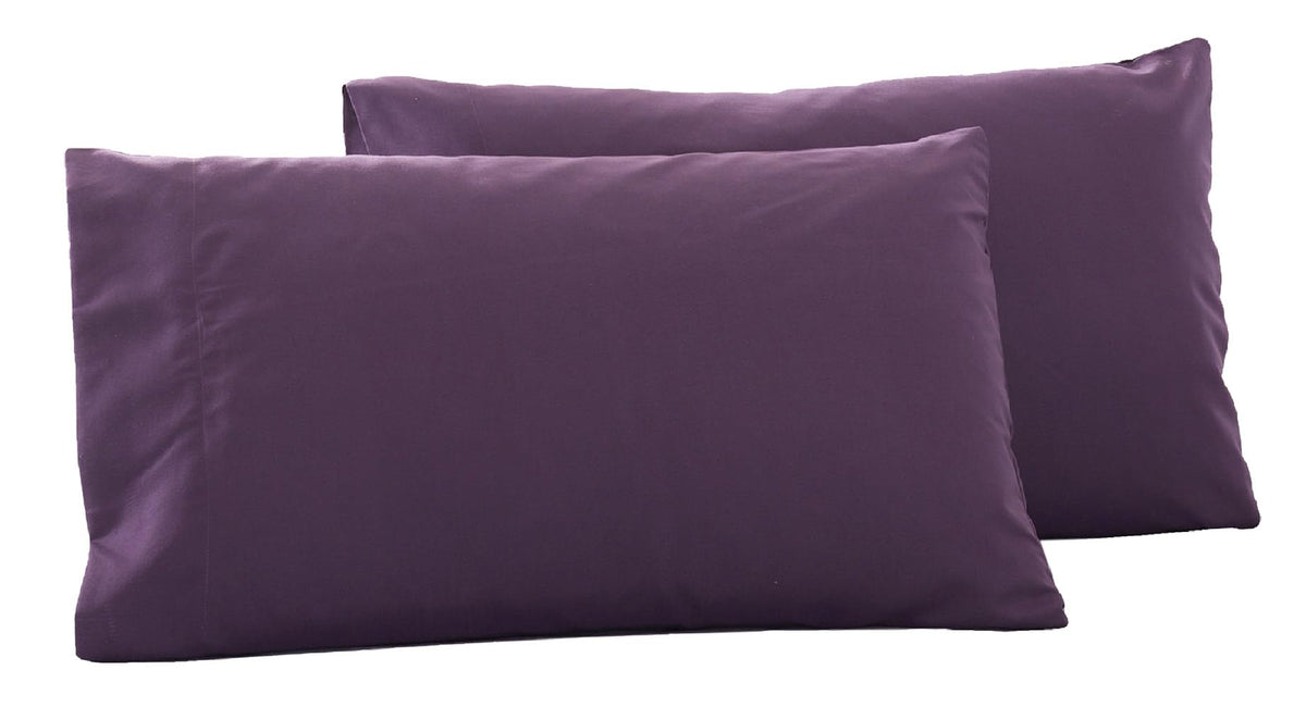 Microfiber Queen Bed Pillowcases 2 Pack, Super Soft Bed Pillow Covers Envelope Closure, Wrinkle, Fade and Stain Resistant, 20x30, Coffee
