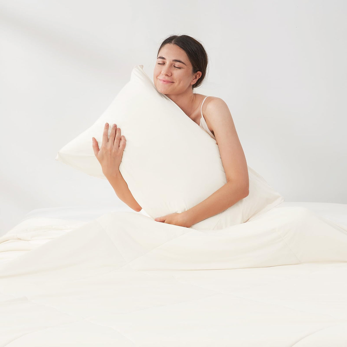 Cozy Bliss 2 Pack Cooling Pillow Cases, Queen 20" x 30", Blue