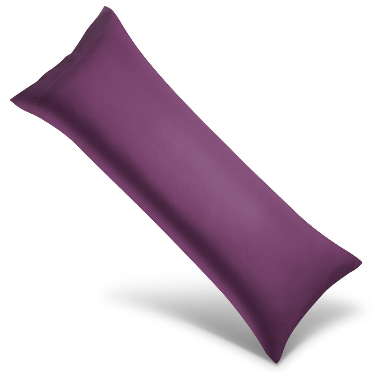 WishSmile Body Cooling Pillowcase Long Pillow Case Breathable Cool Silky Soft Rayon Derived from Bamboo Fabric, Hair and Skin Friendly, Dark Grey, 1 Pack, 20x54IN