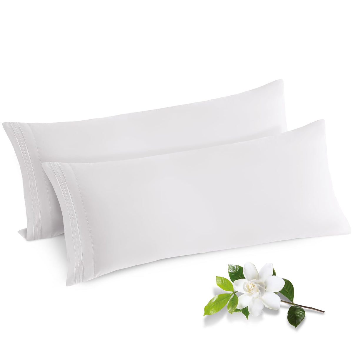 Horbaunal Microfiber Pillowcases Standard Size, Hot Pink, 2 Pack
