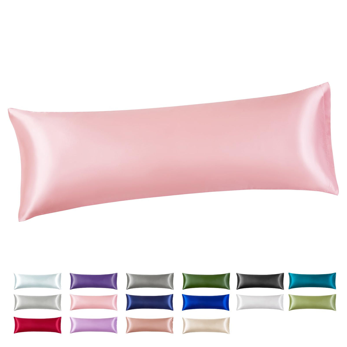 Silk Like Satin Pillowcase Standard Size, Royal Blue, 2 Pack, 20x26 Inches