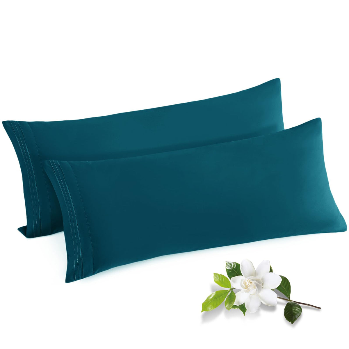 Horbaunal Microfiber Pillowcases Standard Size, Hot Pink, 2 Pack