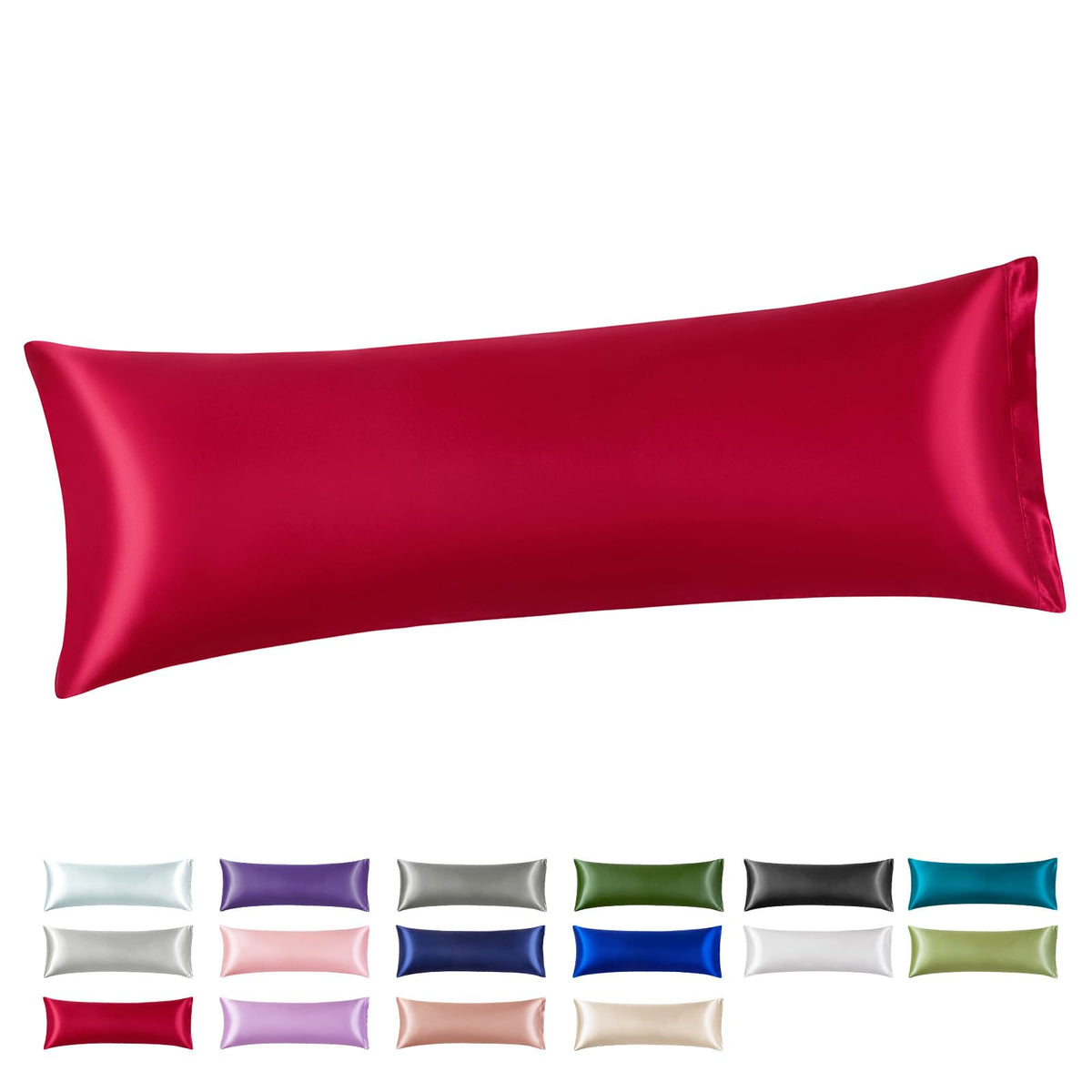Silk Like Satin Pillowcase Standard Size, Royal Blue, 2 Pack, 20x26 Inches