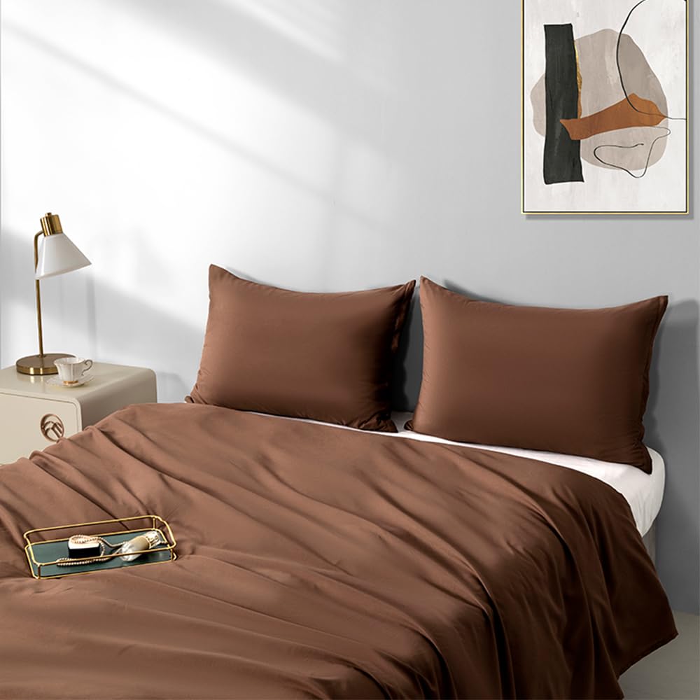 King Size Zipper Pillow Cases Set of 2,Dark Gray,20x36 Inches