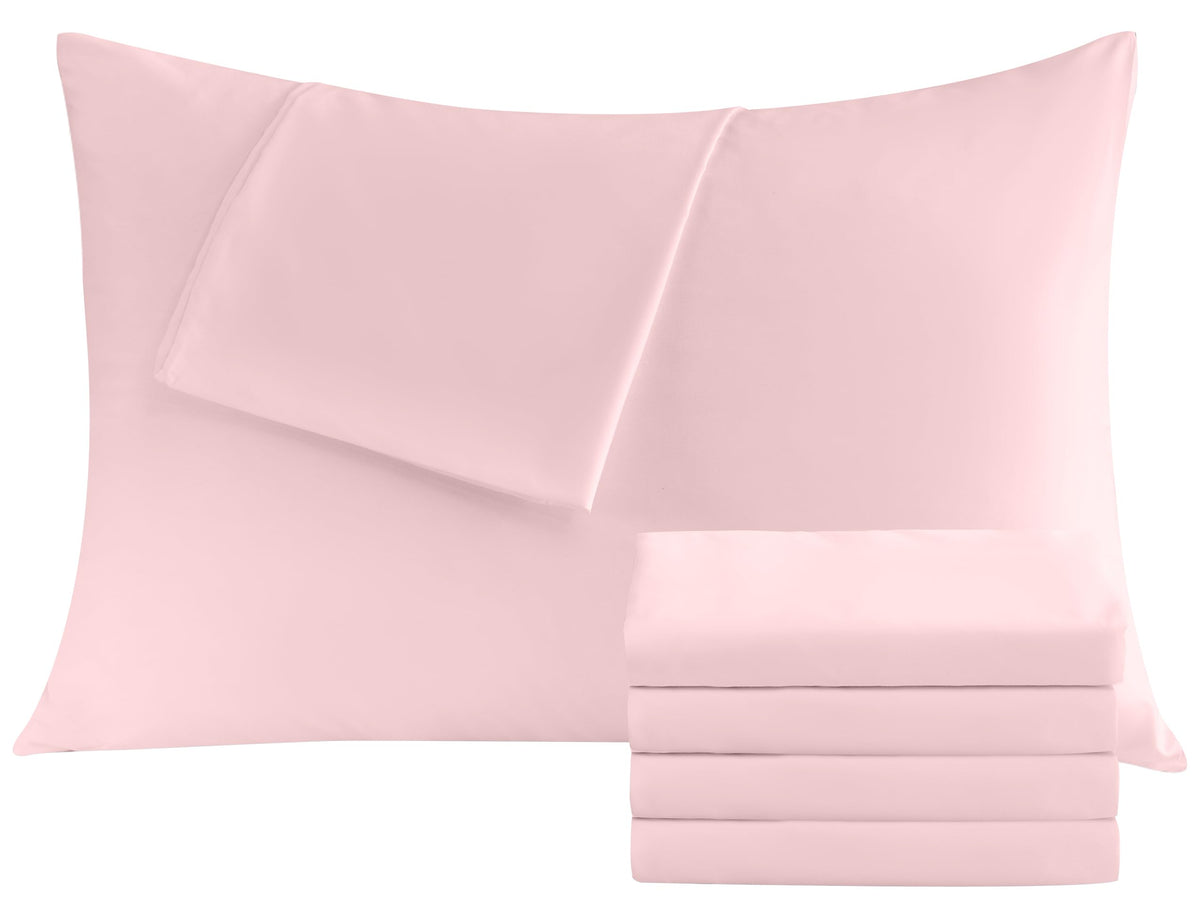 CULVE White Pillow Cases King 4 Pack, Microfiber Pillowcase, 20x36