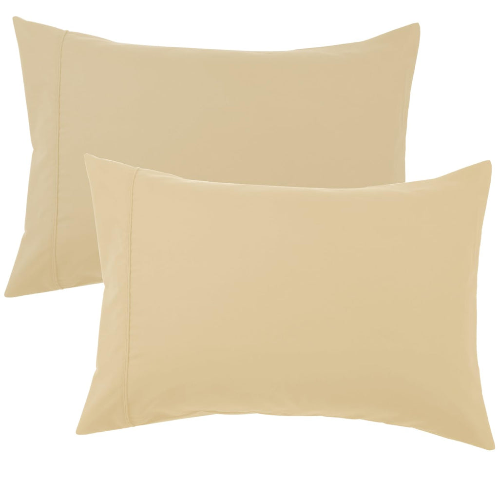 Queen Pillow Cases Set of 2, Ultra Soft Wrinkle-Free Microfiber Pillow Covers with Open-end Closure, Fade/Stain/Shrink Resistant, Machine Washable, Butterfly Garden Print, 20"x30" Queen Size